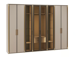 PR.900 - Built-in wood and glass wardrobe _ Stella del Mobile